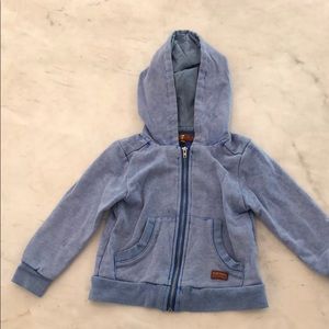 7 for all mankind 24 months blue hoodie